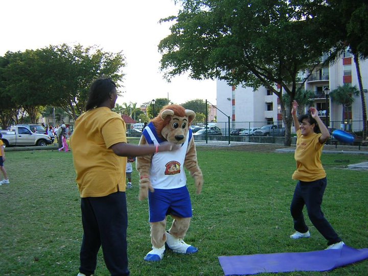 Children participating in a Superfit Kids community program